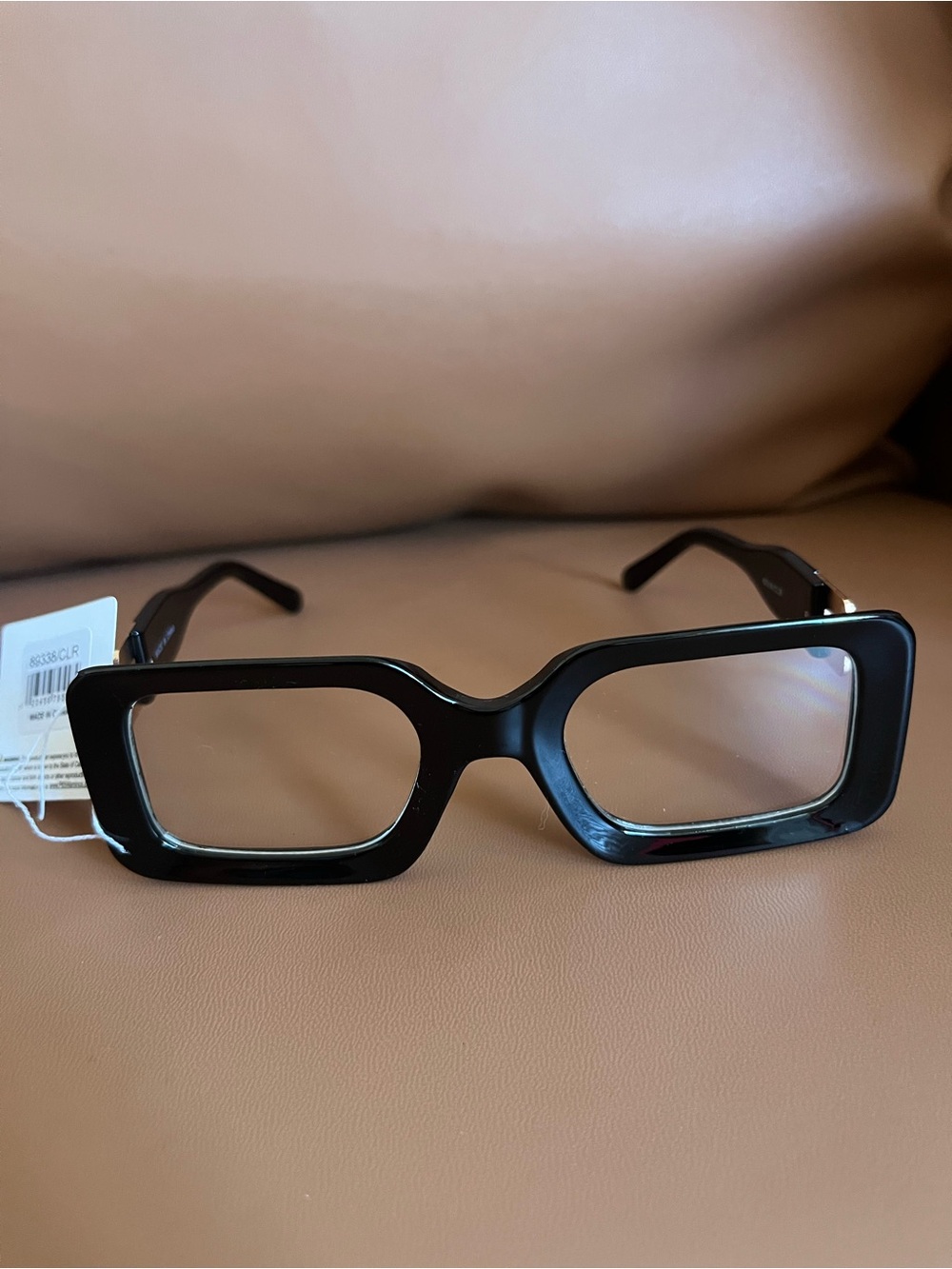 Black Rectangular Fashion Eyeglasses - Unbranded